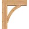 Ekena Millwork Thorton Block Smooth Bracket w/ Offset Brace, Western Red Cedar, 7 1/2"W x 26"D x 30"H BKT0806X26X30THR05SWR - alternate 4